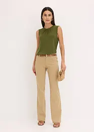 Pantaloni elasticizzati bootcut, bonprix