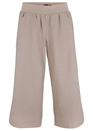 Pantaloni cropped in misto lino e cotone, bonprix