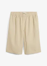 Bermuda in misto lino e viscosa, vita alta, bonprix