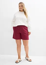 Shorts paper bag in misto lino, bonprix