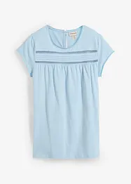 Maglia in cotone con pizzo, bonprix