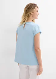 Maglia in cotone con pizzo, bonprix
