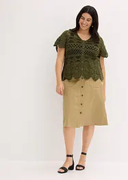 Cardigan corto effetto uncinetto, bonprix