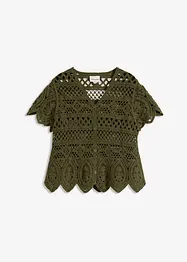 Cardigan corto effetto uncinetto, bonprix