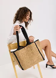 Borsa shopper di paglia, bonprix
