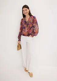 Blusa in chiffon fantasia, bonprix