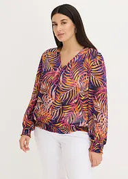 Blusa in chiffon fantasia, bonprix