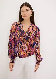Blusa in chiffon fantasia, bonprix