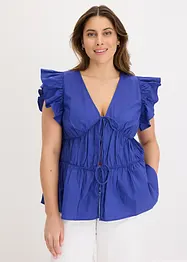 Blusa con laccetti in puro cotone, bonprix