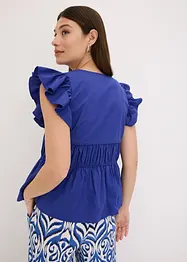 Blusa con laccetti in puro cotone, bonprix