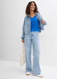 Maglia oversize in misto viscosa fluente, bonprix