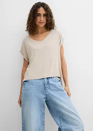Maglia oversize in misto viscosa fluente, bonprix