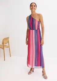 Abito monospalla in mesh morbido, bonprix