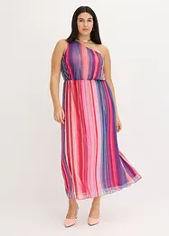 Abito monospalla in mesh morbido, bonprix