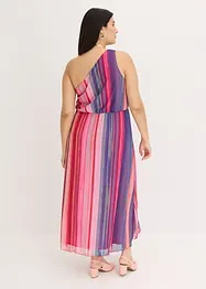 Abito monospalla in mesh morbido, bonprix