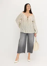 Tunica fantasia in fine misto viscosa, bonprix
