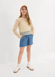 Shorts con elastico in vita in puro cotone, bonprix