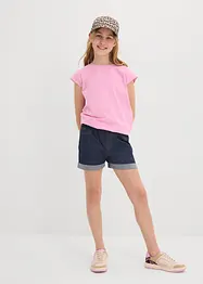 Shorts di jeans, vita media, bonprix