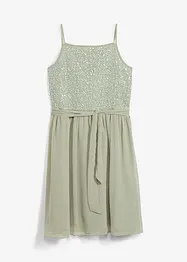 Abito in chiffon con paillettes, bonprix