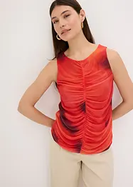 Top fantasia in mesh morbido, bonprix