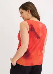 Top fantasia in mesh morbido, bonprix