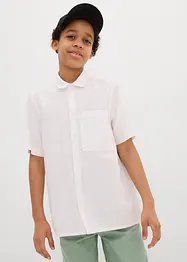 Camicia a maniche corte in misto cotone fresco e leggero, bonprix