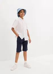 Shorts con elastico in vita in misto cotone fresco e leggero, regular fit, bonprix