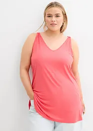 Top lungo in misto lino e viscosa, bonprix