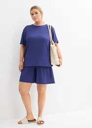 Maglia in crêpe stropicciato, bonprix