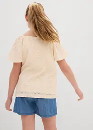 Maglia con ricamo traforato, bonprix