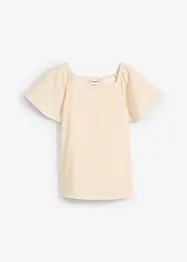 Maglia con ricamo traforato, bonprix