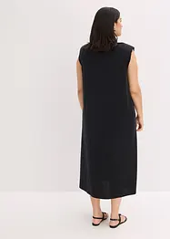 Abito di jersey in piquet di viscosa con spalline imbottite, bonprix