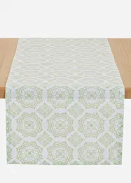 Runner da tavolo in cotone biologico con ornamenti, bonprix