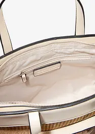 Borsa shopper in simil paglia, bonprix