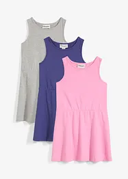 Abito di jersey con cotone biologico (pacco da 3), bonprix