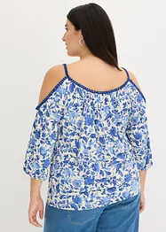 Maglia con pizzo in misto viscosa morbido, bonprix