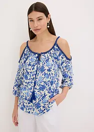 Maglia con pizzo in misto viscosa morbido, bonprix