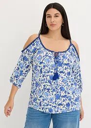 Maglia con pizzo in misto viscosa morbido, bonprix