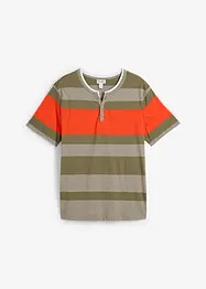 Maglia serafino a maniche corte, bonprix