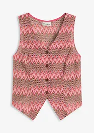 Gilet effetto uncinetto, bonprix