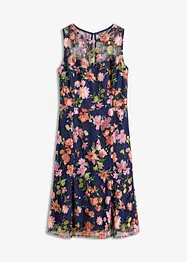 Abito midi con ricamo floreale, bonprix