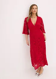 Abito in pizzo con volant, bonprix