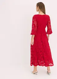 Abito in pizzo con volant, bonprix