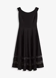 Abito con spalle scoperte, pizzo e cintura, bonprix