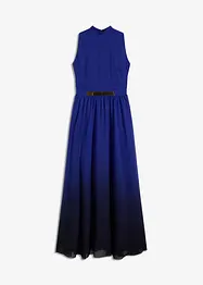 Abito di chiffon con colletto e inserto in vita, bonprix