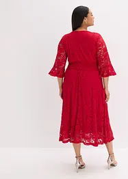 Abito in pizzo con volant, bonprix