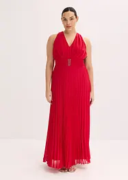 Abito in chiffon con gonna plissettata e fibbia, bonprix