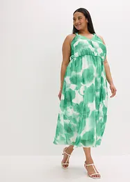 Abito in chiffon con spalline e accessori decorativi, bonprix