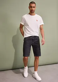 Bermuda elasticizzati in jeans, relaxed fit, bonprix