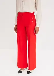 Pantaloni in twill con bottoni decorativi, bonprix